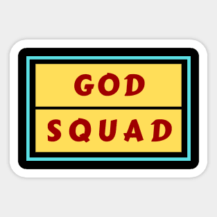 God Squad | Christian Typography Sticker